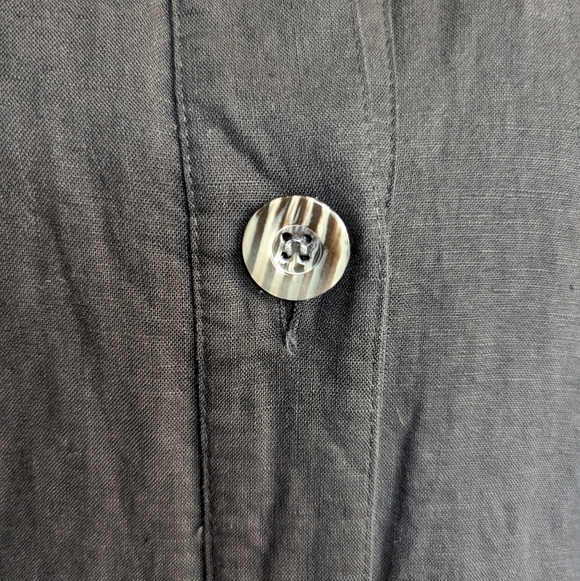 Spense Button Up Sleeveless Black Dress Size 8 - Picture 6 of 11